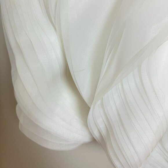 ACLER Otley Strapless Organza Mini Dress in White Size US 6 - Picture 8 of 16
